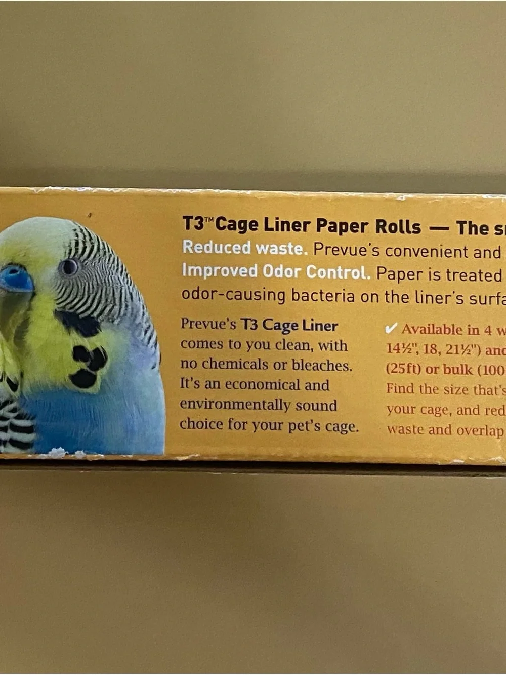 T3 Antimicrobial Cage Liner Roll 14-1/2” wide x 25 feet long. Set of 2